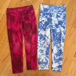 Girls Gap body Athletic leggings  2 pairs
